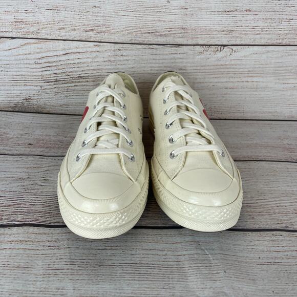 Converse x PLAY Comme des Garçons Chuck 70 Sz M 8 / W10 Sneakers Heart - Picture 4 of 11